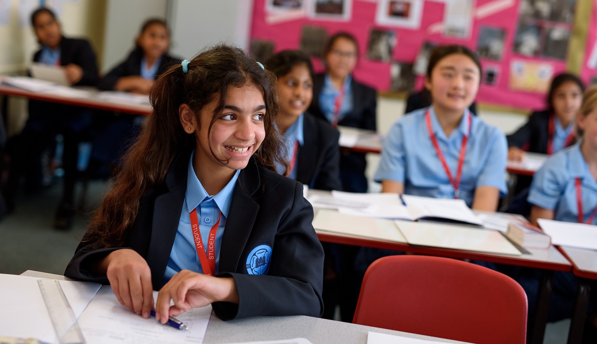 KS3/4 Students in classroom